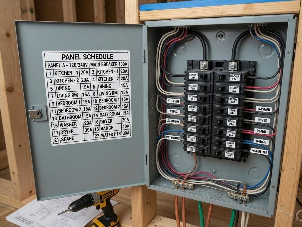 Electrical panel upgrade and wiring on a home renovation in Ontario