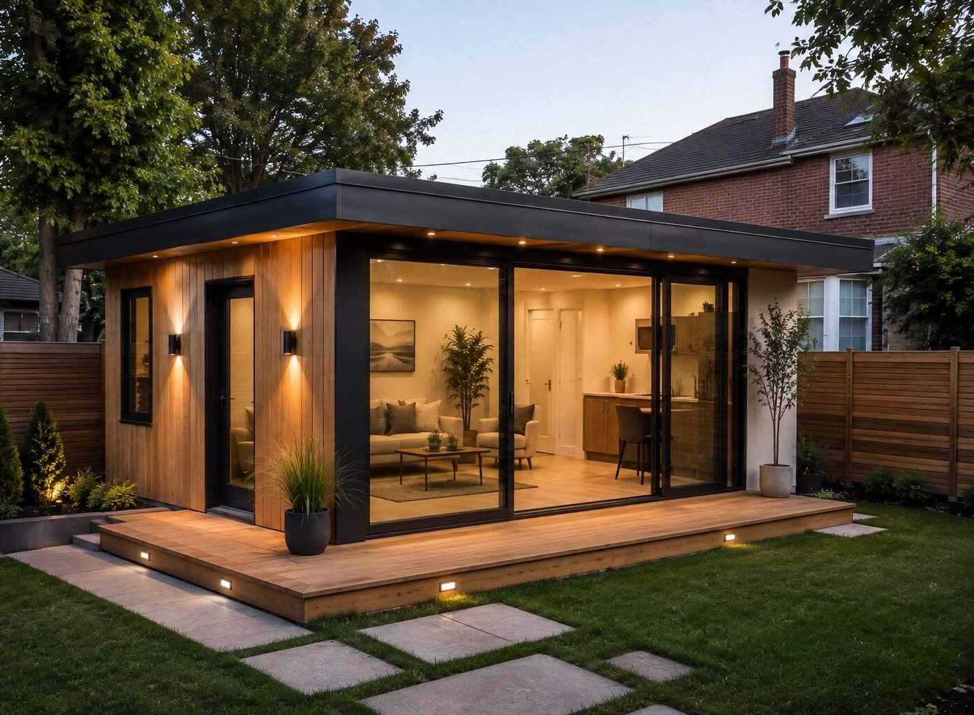 Detached backyard garden suite with private entrance in Ontario